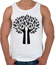 printfashion Fa - Férfi atléta - Fehér (12025869)