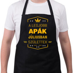 printfashion A legjobb apák július - Kötény - Fekete (4935510)