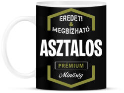 printfashion Asztalos prémium minőség - Bögre - Fekete (1430845)