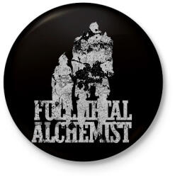printfashion Fullmetal Alchemist - Kitűző, hűtőmágnes - Fekete (16574723)