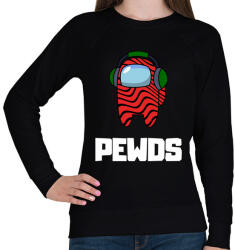 printfashion Among us PEWDS - Női pulóver - Fekete (3027098)