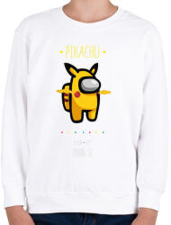 printfashion Among us Pikachu 2 premium skin set - Gyerek pulóver - Fehér (4196401)