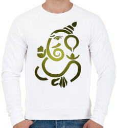 printfashion Indiai elefánt - Férfi pulóver - Fehér (1725046)
