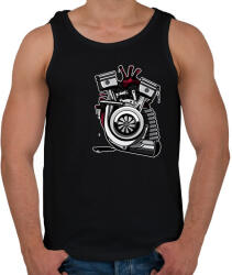 printfashion autós szív - Férfi atléta - Fekete (15444662)