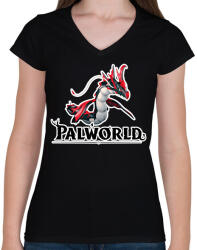 printfashion Jormuntide Ignis - palworld - Női V-nyakú póló - Fekete (15737072)