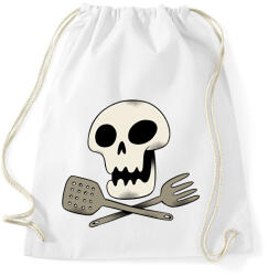 printfashion Koponyás szakács - Sportzsák, Tornazsák - Fehér (8044159)
