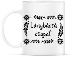 printfashion Lánybúcsú csapat (virágmintás) - Bögre - Fehér (6295874)
