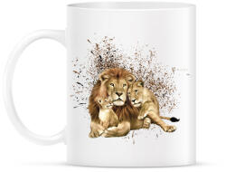 printfashion LION FAMILY - Bögre - Fehér (2136024)