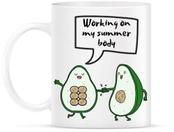 printfashion Working on my summer body - Bögre - Fehér (2467476)