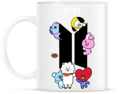 printfashion BT-21 - Bögre - Fehér (4840113)