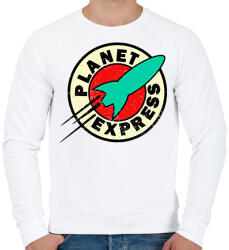 printfashion Planet express - Férfi pulóver - Fehér (1892930)