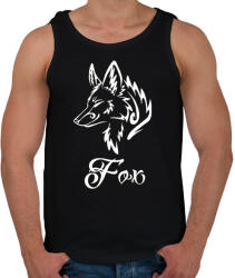 printfashion Róka - Férfi atléta - Fekete (4805112)