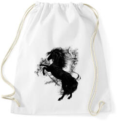 printfashion the black horse - Sportzsák, Tornazsák - Fehér (2854006)