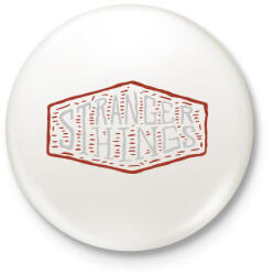 printfashion STRANGER THINGS - Kitűző, hűtőmágnes - Fehér (5031248)