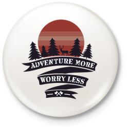 printfashion Adventure - Kitűző, hűtőmágnes - Fehér (13988874)