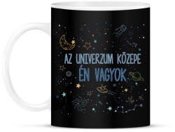 printfashion Az univerzum közepe - Bögre - Fekete (7801702)