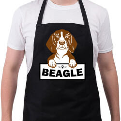 printfashion Beagle kutya - Kötény - Fekete (5038418)