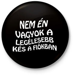 printfashion Nem én - Kitűző, hűtőmágnes - Fekete (5007402)