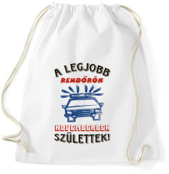 printfashion Rendőr szülinapja november - Sportzsák, Tornazsák - Fehér (5720414)