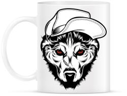 printfashion Kalapos farkas - Bögre - Fehér (788046)
