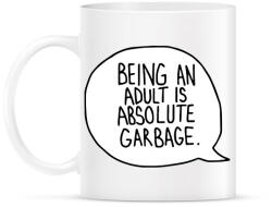 printfashion Being an adult - Bögre - Fehér (2278742)