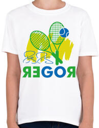 printfashion Go Roger - Gyerek póló - Fehér (12412852)