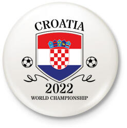 printfashion Croatia 2022 - Kitűző, hűtőmágnes - Fehér (10794589)