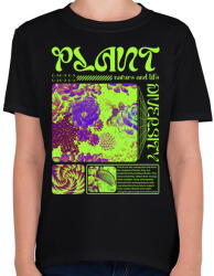 printfashion Plant - Streetwear - Gyerek póló - Fekete (15497703)