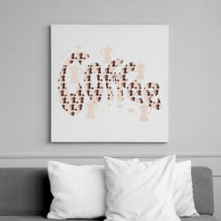 printfashion kávéé - Vászonkép - Fehér (6639255)