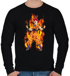 printfashion dragon ball - Férfi pulóver - Fekete (4623474)