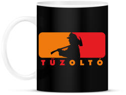 printfashion Tűzoltó - Bögre - Fekete (10749469)