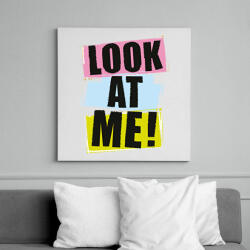 printfashion Nezz ram! - Vászonkép - Fehér (6636808)