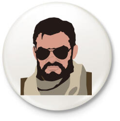 printfashion Terror - Kitűző, hűtőmágnes - Fehér (3081255)