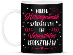 printfashion Minden Hercegnőnek - Keresztapa - Bögre - Fekete (12687885)