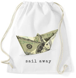 printfashion Papírcsónak pénzből - Sportzsák, Tornazsák - Fehér (11622390)