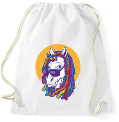 printfashion Rasztás ló - Sportzsák, Tornazsák - Fehér (6327353)