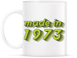 printfashion made-in-1973-green-grey - Bögre - Fehér (790362)