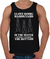 printfashion I love doing handstand - Férfi atléta - Fekete (15908826)