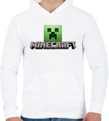 printfashion Minecraft - Férfi kapucnis pulóver - Fehér (493563)