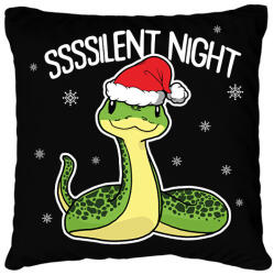 printfashion Ssssilent night - Párnahuzat, Díszpárnahuzat - Fekete (9479895)
