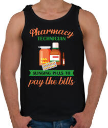 printfashion Pharmacy technician - Férfi atléta - Fekete (7298840)