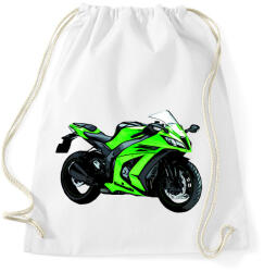 printfashion Kawasaki ninja sport motor - Sportzsák, Tornazsák - Fehér (2933654)