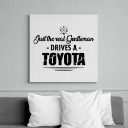printfashion Just the real Gentleman - Toyota - Vászonkép - Fehér (6635332)