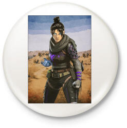 printfashion Wraith - Apex Legends - Kitűző, hűtőmágnes - Fehér (3079546)