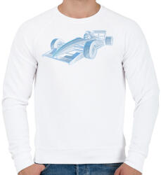 printfashion Forma 1 - Férfi pulóver - Fehér (11531930)