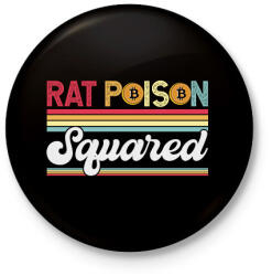 printfashion BITCOIN 4 EVER 71 - Kitűző, hűtőmágnes - Fekete (6205937)