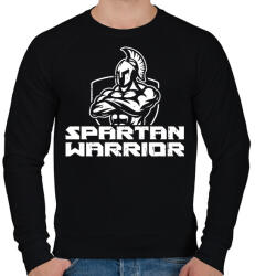 printfashion Spartan harcos - Férfi pulóver - Fekete (1234647)