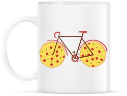 printfashion Pizza bicikli - Bögre - Fehér (15974566)