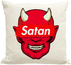 printfashion Satan - Párnahuzat, Díszpárnahuzat - Lenvászon (1083537)