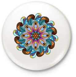printfashion Mandala - Kitűző, hűtőmágnes - Fehér (7154266)